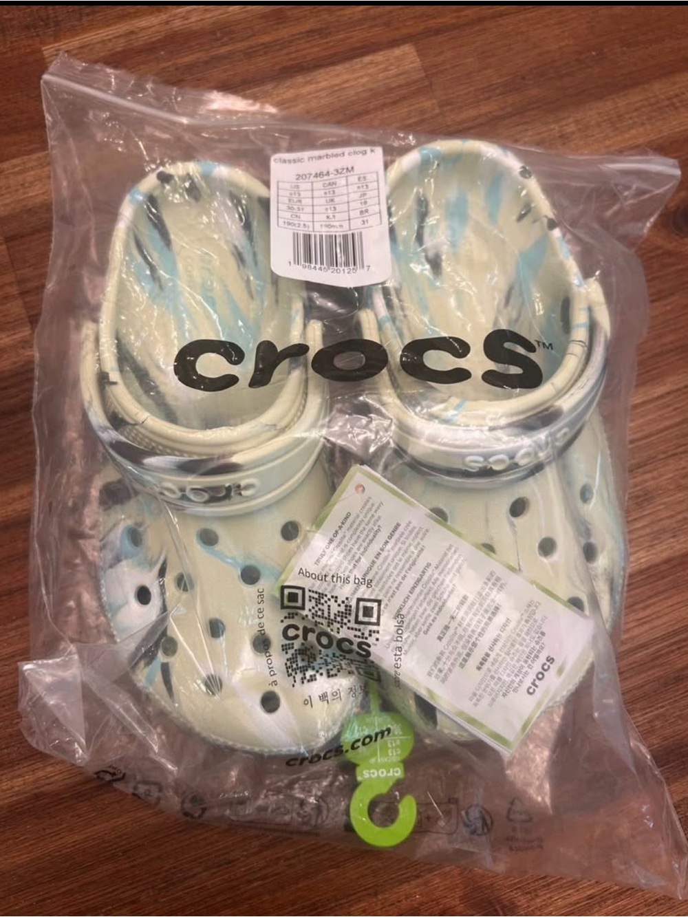 Kids Classic Marble Crocs NWT